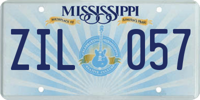 MS license plate ZIL057