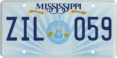 MS license plate ZIL059
