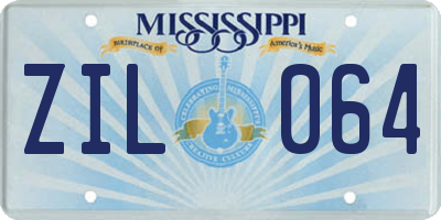 MS license plate ZIL064