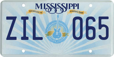 MS license plate ZIL065