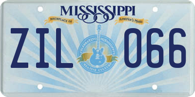 MS license plate ZIL066