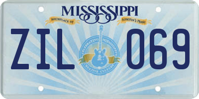 MS license plate ZIL069
