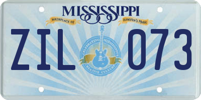 MS license plate ZIL073