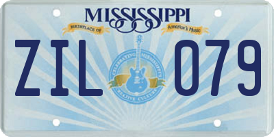 MS license plate ZIL079