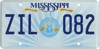 MS license plate ZIL082