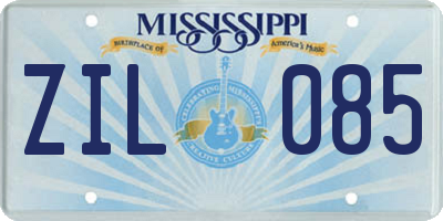 MS license plate ZIL085
