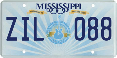 MS license plate ZIL088