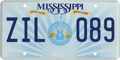 MS license plate ZIL089