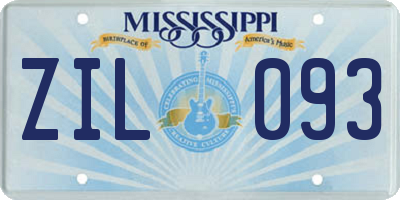 MS license plate ZIL093