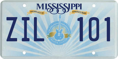 MS license plate ZIL101