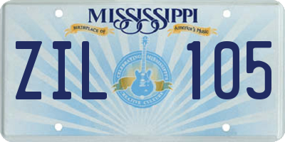 MS license plate ZIL105