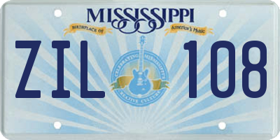MS license plate ZIL108