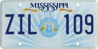 MS license plate ZIL109