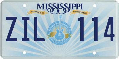 MS license plate ZIL114