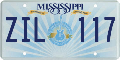 MS license plate ZIL117