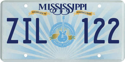 MS license plate ZIL122