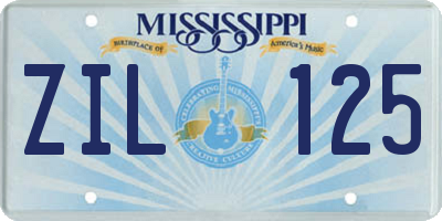 MS license plate ZIL125