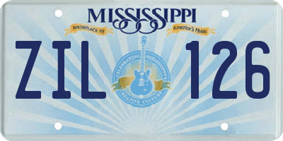 MS license plate ZIL126