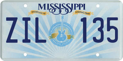 MS license plate ZIL135