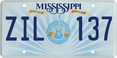 MS license plate ZIL137