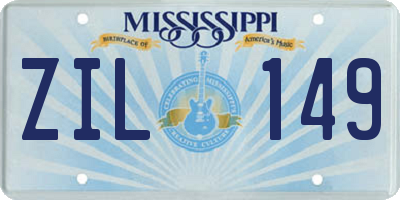 MS license plate ZIL149