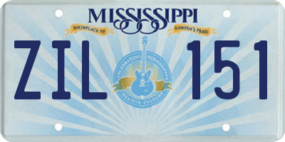 MS license plate ZIL151