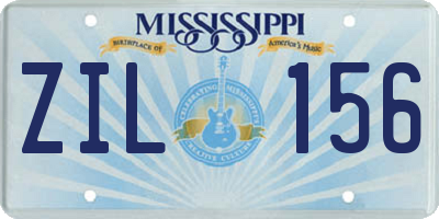 MS license plate ZIL156