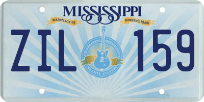 MS license plate ZIL159