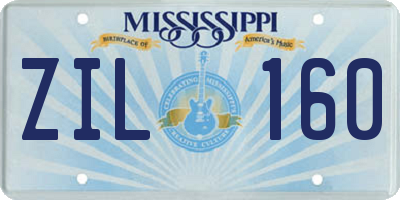 MS license plate ZIL160