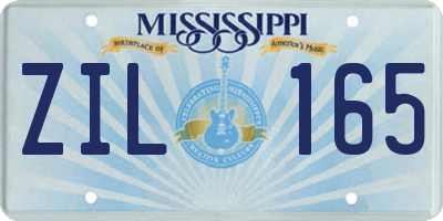 MS license plate ZIL165