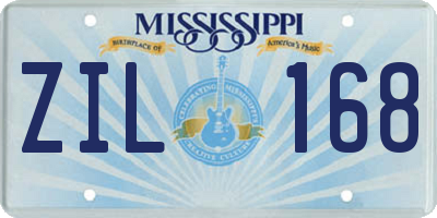 MS license plate ZIL168