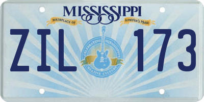 MS license plate ZIL173