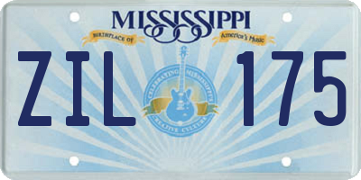 MS license plate ZIL175