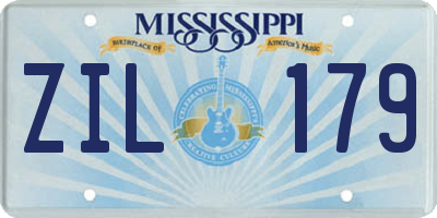 MS license plate ZIL179