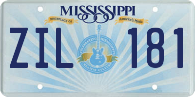 MS license plate ZIL181