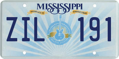 MS license plate ZIL191