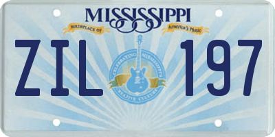 MS license plate ZIL197