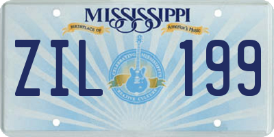 MS license plate ZIL199