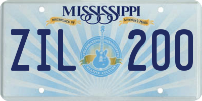 MS license plate ZIL200