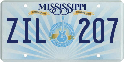 MS license plate ZIL207