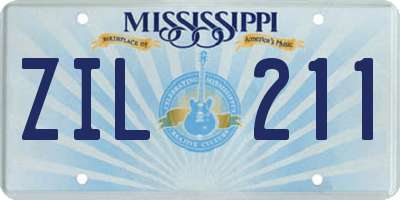 MS license plate ZIL211