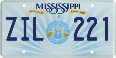 MS license plate ZIL221