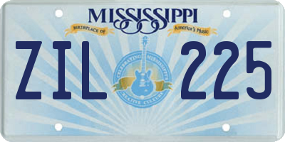 MS license plate ZIL225