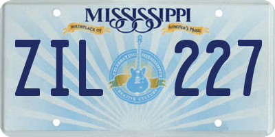 MS license plate ZIL227