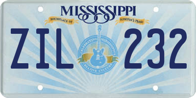 MS license plate ZIL232