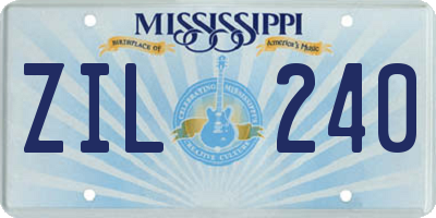 MS license plate ZIL240