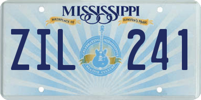 MS license plate ZIL241
