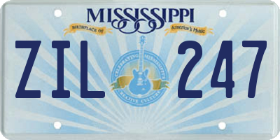 MS license plate ZIL247