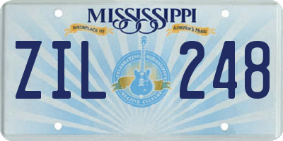 MS license plate ZIL248