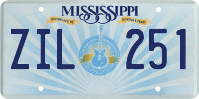 MS license plate ZIL251